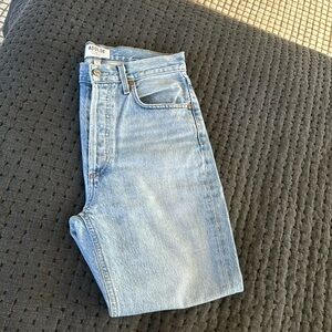 Agolde Riley High Rise Straight Jeans